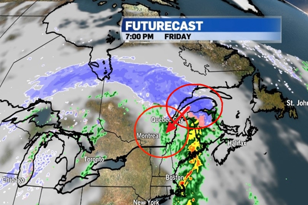 魁省明天大暴雪！蒙特利尔未来7天阴阴沉沉稀稀拉拉