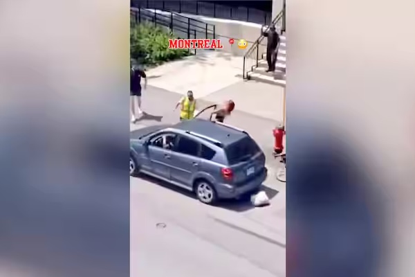 蒙特利尔小学门前惊现“盗车-路怒事件”！女子头发被门夹掉一大缕！