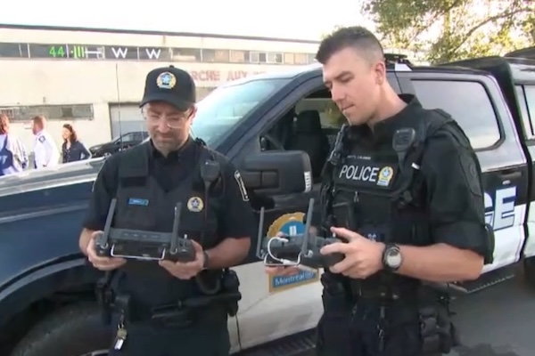 蒙特利尔警方启用无人机监控交通违规行为