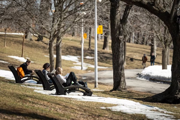 魁北克天气又整活：周六短袖，周日下雪！